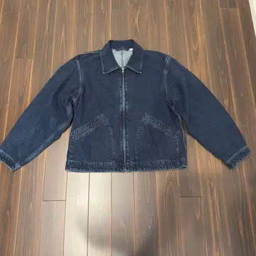 새상품 L 사이즈 GU 데님 집업 자켓