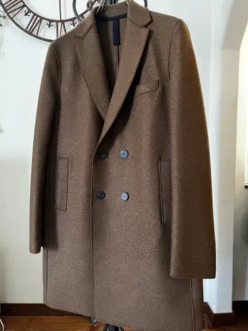 더블 브레스트 체스터 코트