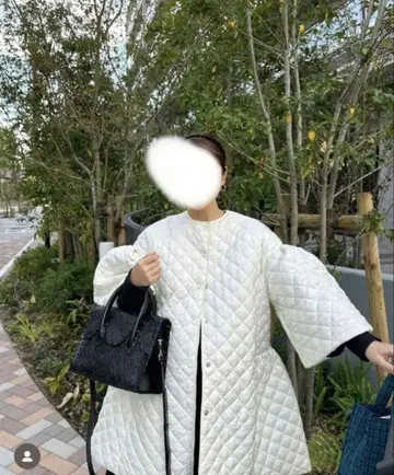 셀포드 노카라 퀼팅 자켓