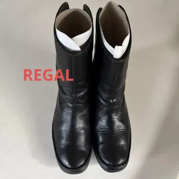 백화점 구매 REGAL 리갈 가죽 숏부츠 23.5cm 블랙