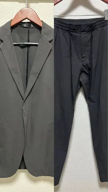 새상품급 PLST 그레이 캐주얼 수트 셋업