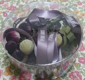 핑크하우스 포도 모티브 코사지 새상품