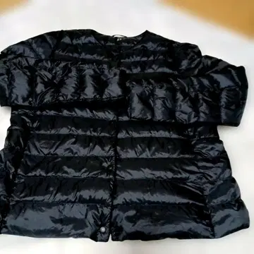 블랙 유니클로 다운 자켓 XL 사이즈