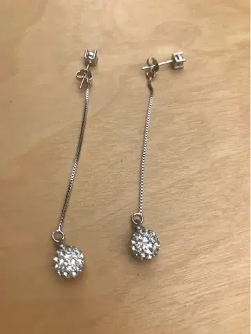 롱 체인 스톤 귀걸이