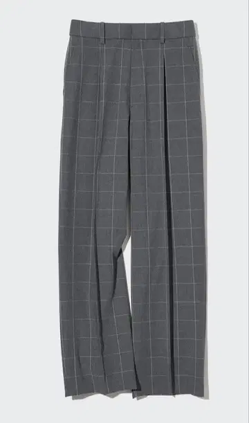 유니클로 턱 와이드 팬츠