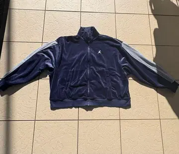 네이비 벨벳 저지