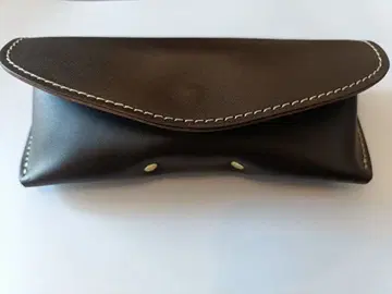 [포르코 로쏘] 가죽 안경 케이스 블랙