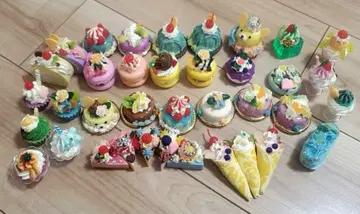 케이크 식품 샘플 묶음 판매 케이크 키링