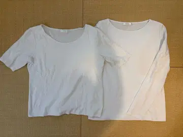 두클라쎄 티셔츠 반팔 긴팔 2장 세트 L