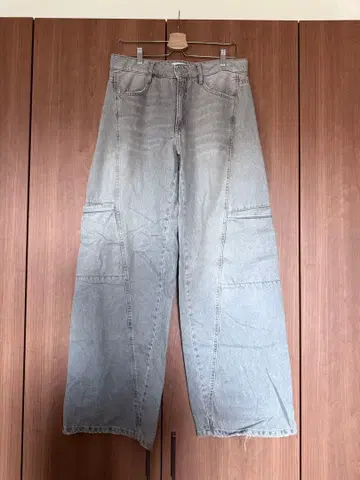 ZARA 데님 팬츠 배기 그레이