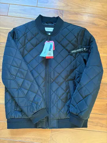 캘빈 클라인 블랙 퀼팅 자켓