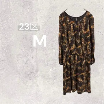 [ 새상품급 ] 23구 티셔츠 원피스 타이트 무릎 기장 긴팔 올 패턴 M