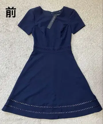 [ Andrew Marc New York ] 네이비 컬러 반팔 원피스