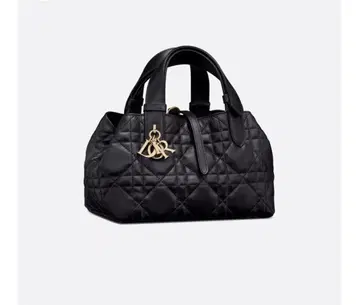 블랙 퀼팅 가죽 핸드백