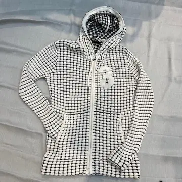 후드 부착 체크 무늬 후드티 1PIU1UGALE3 RELAX 후드티