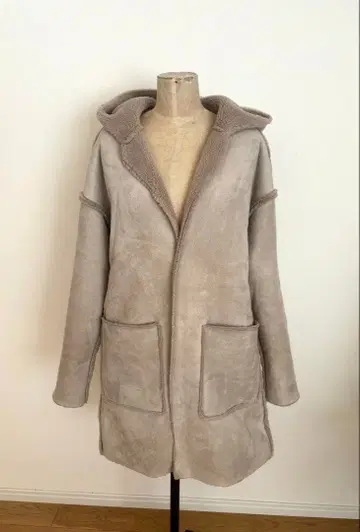 저널 스탠다드 그레이지 페이크 무스탕 코트 새상품급