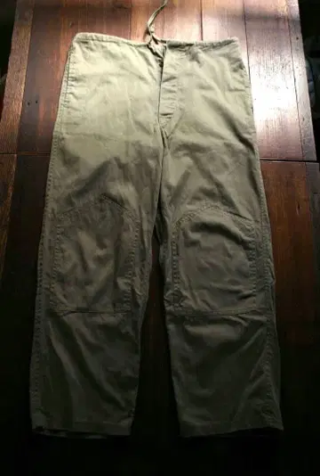 카키 워크 팬츠 무릎 보강 포함