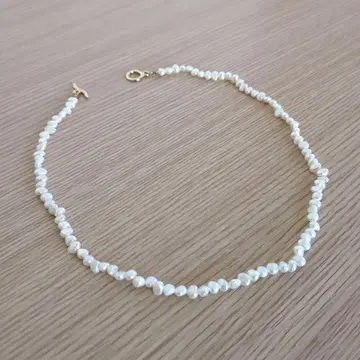 [ green label relaxing ] 담수 펄 목걸이 골드 클로징