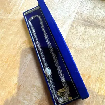 영아당 천연 화이트 수정 목걸이