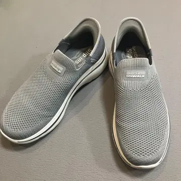 SKECHERS GOwalk 그레이 슬립온