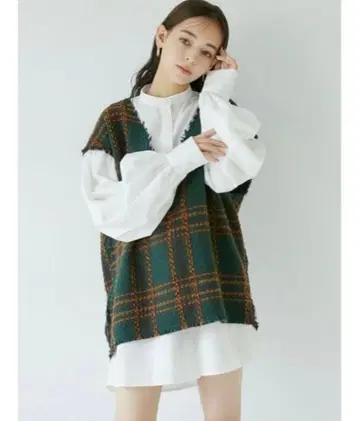 MURUA 루스 베스트 셔츠 원피스 size 2