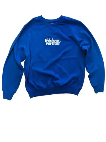 thisisme ver.that 파랑 크루넥 트레이닝복