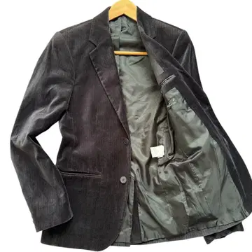 에네스베 옴 벨로아 테일러드 자켓 블랙 프랑스제