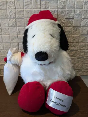 USJ 스누피 산타 의상 봉제 인형 레어 레트로