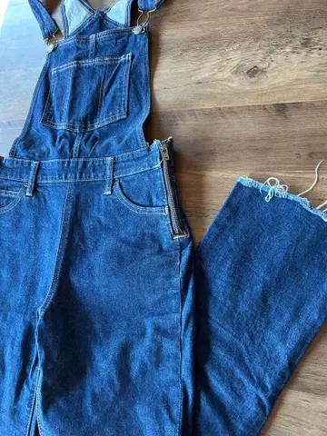 Levi's 다크 블루 데님 오버롤