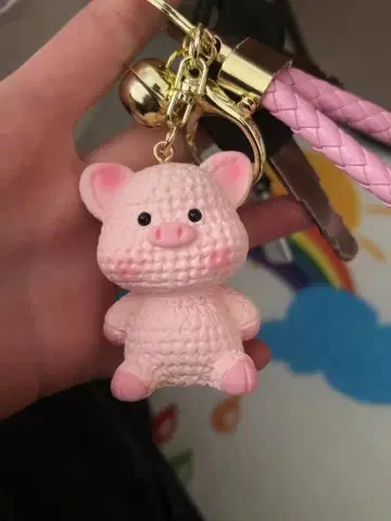 핑크색 돼지 키링
