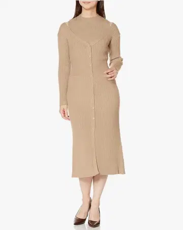 릴리 브라운] 레이어드 니트 원피스