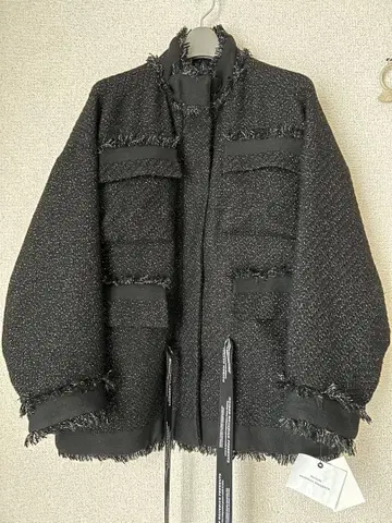 택 포함 새상품 MAISON MAVERICK PRESENTS 트위드 코트