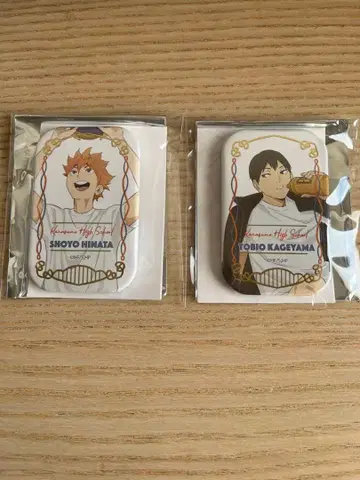 하이큐!! 스퀘어 캔뱃지 쿨다운 히나타 쇼요 & 카게야마 토비오