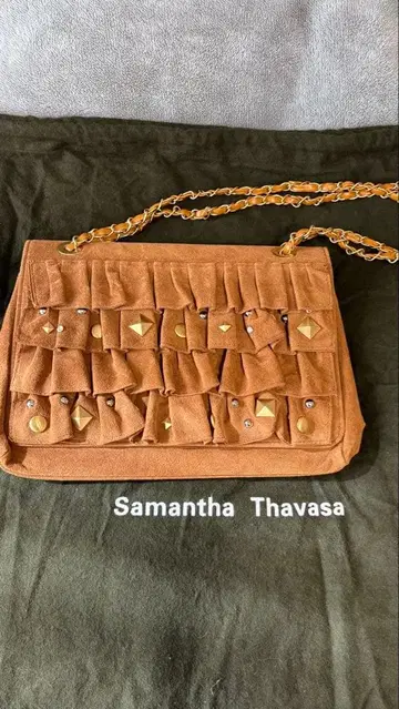 [ 새상품급 ] Samantha Thavasa 스웨이드 가죽 백