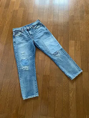 새상품급 폴로 랄프 로렌 데님 27 데미지 블루