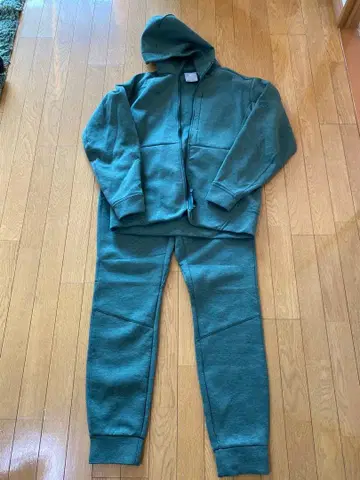 MAMMUT 그린 후드 부착 후드티 팬츠 세트 마무트 로고