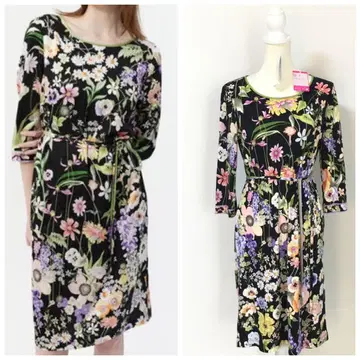 신상 미사용 LEONARD 레오나르 택 포함 스트레치 롱 원피스