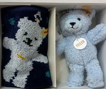 페이 x Steiff 콜라보 손수건 키링 세트