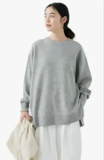 카구레 해밀턴 울 와이드 튜닉 니트