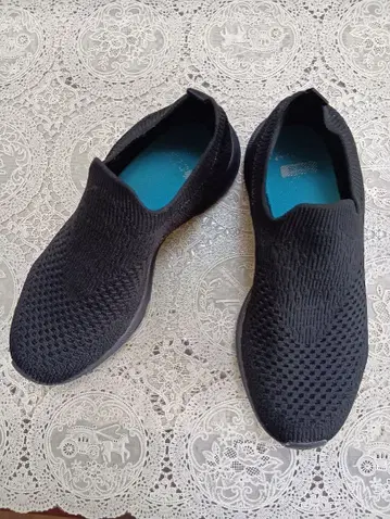 문스타 시너지 25cmEEE 남녀 공용 블랙 메쉬 슬립온