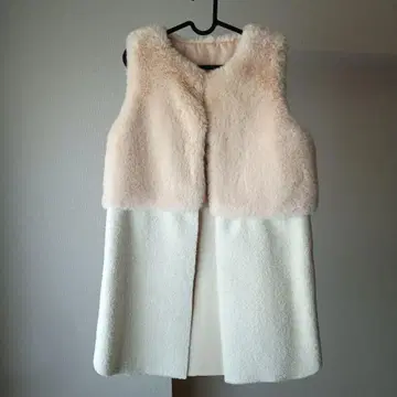 미사용 새상품 택 포함 그레디 브릴리언트 LUXEER 퍼 베스트