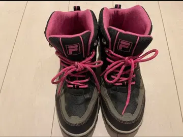 FILA 하이컷 스니커즈 블랙/핑크 23.5