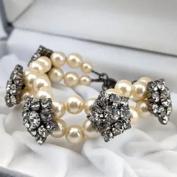 반돔 부티크 팔찌 플라워 큐빅 펄 액세서리