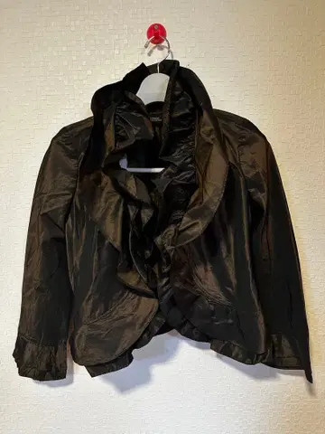 Ritsuko Shirahama 블랙 프릴 자켓