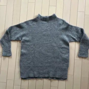 GEORGES RECH 그레이 하이넥 긴팔 니트 스웨터