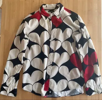 Bohemians 하트 무늬 긴팔 셔츠 사이즈 2