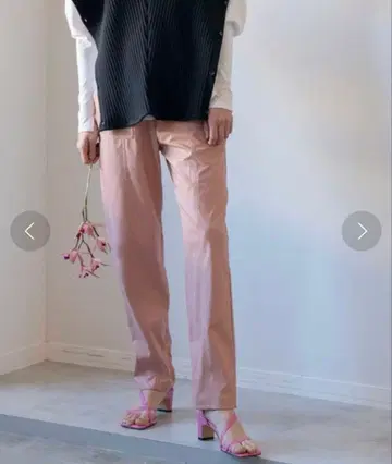 MAISON SPECIAL 비건 가죽 이지 팬츠