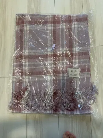 [ JILL by JILLSTUART ] 체크 무늬 머플러 핑크