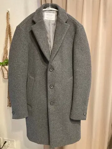 새상품급 EDIFICE 체스터 코트 그레이 44 S