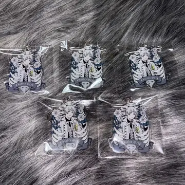 흑집사 그레이 아크릴 키링 흑집사전